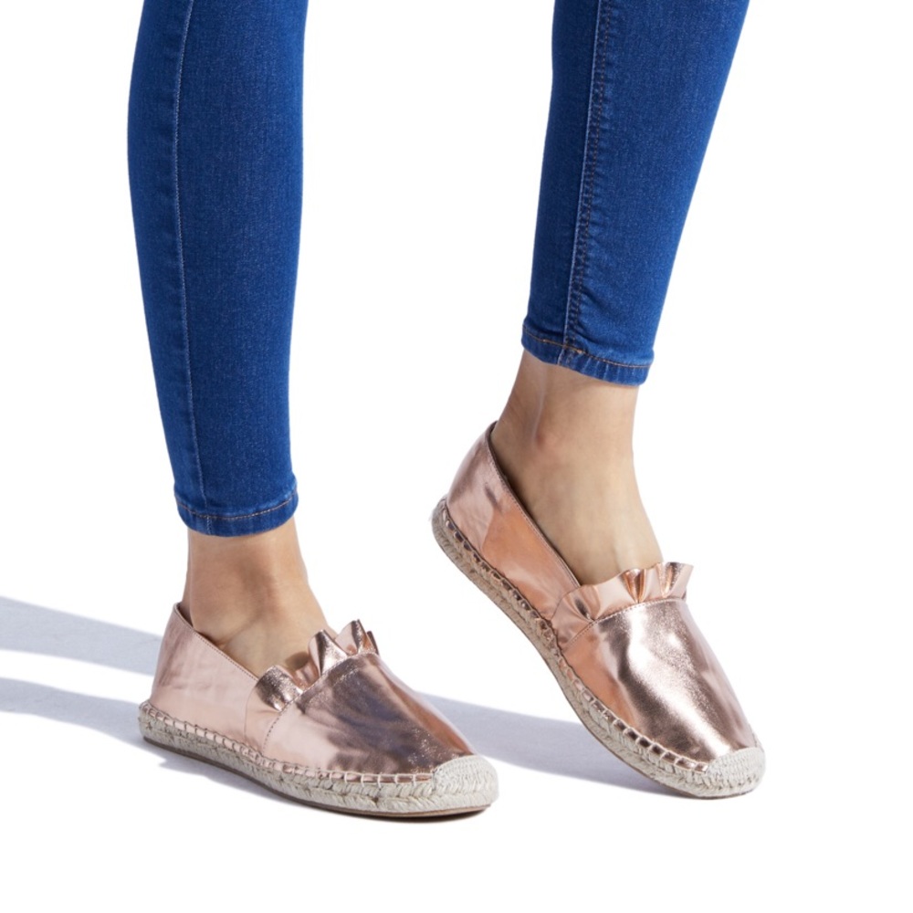 NAOMI RUFFLE ESPADRILLE FLAT